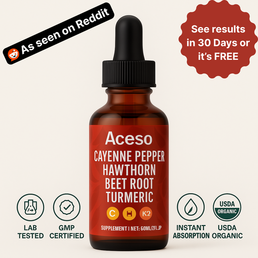 Cayenne Circulation & Energy Drops – Flydende kosttilskud (60 mL)