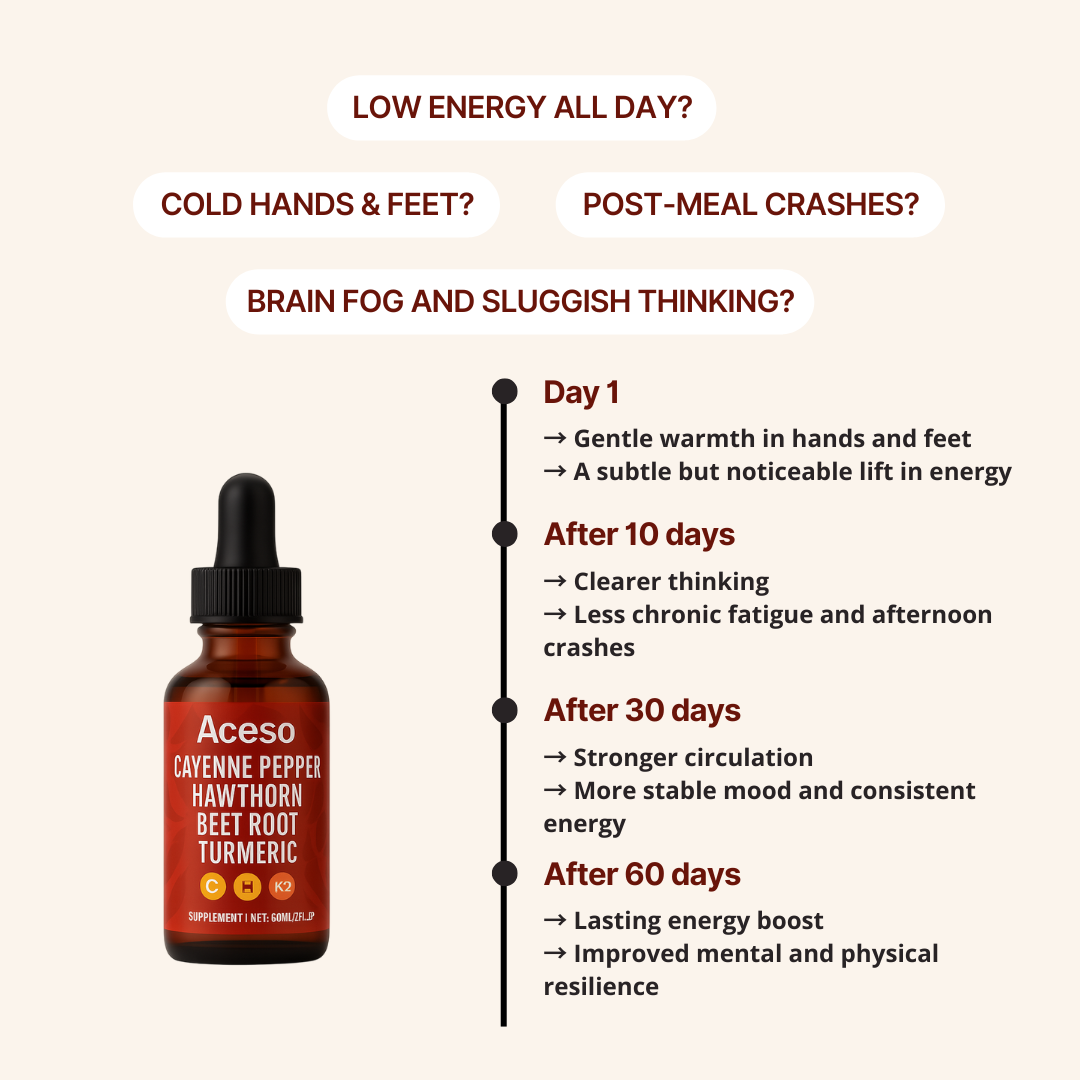 Cayenne Circulation & Energy Drops – Flydende kosttilskud (60 mL)